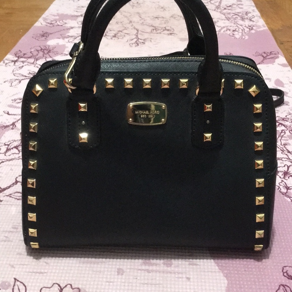 Michael Kors Gold Studded Crossbody/Purse